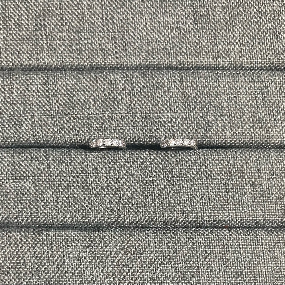 NWOT Sterling Silver Huggies Hoops